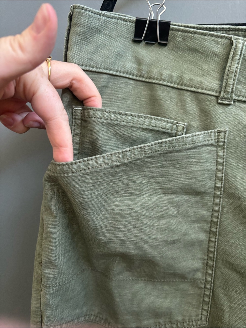 Pilcro Wanderer Olive Boyfriend Utility Jeans from Anthropologie - Picture 5 of 9